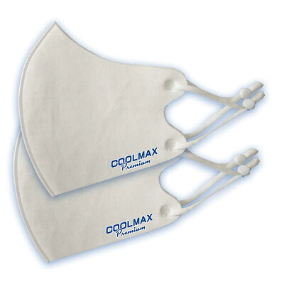 COOLMAX Premium マスクふつうサイズ ホワイト 2枚入